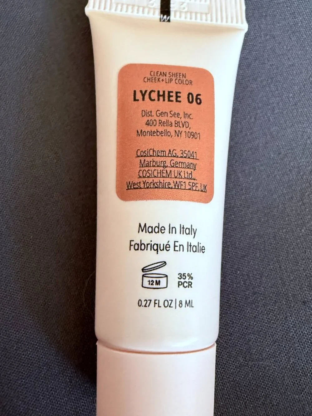 Gen See Clean Sheen Cheek + Lip Color - LYCHEE 06